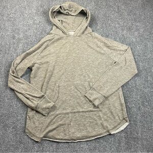 TENTREE Women’s Long Sleeve Hooded Knit Lightweight Shirt Taupe size: Medium